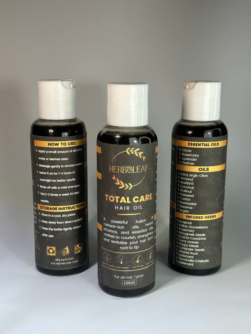 HERBOLEAF® Total Care Hair Oil – (120ml)